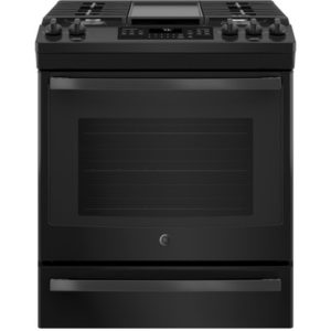 GE 30 Slide-In Front-Control Convection Gas Range|JGS760DELBB