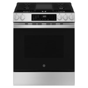 GE 30 Slide-In Front-Control Convection Gas Range with No Preheat Air Fry and EasyWash Oven Tray|GGS60LAVFS