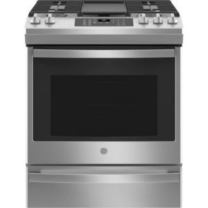 GE 30 Slide-In Front-Control Convection Gas Range with No Preheat Air Fry|JGS760SPSS