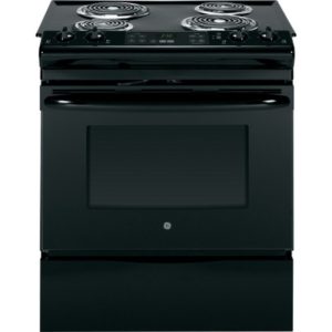 GE 30 Slide-In Front Control Electric Range|JS250DFBB