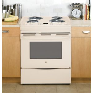 GE 30 Slide-In Front Control Electric Range|JS250DFCC