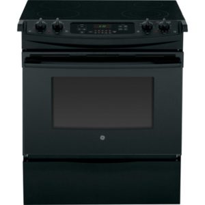 GE 30 Slide-In Front Control Electric Range|JS630DFBB