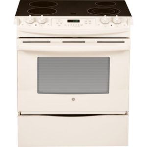 GE 30 Slide-In Front Control Electric Range|JS630DFCC
