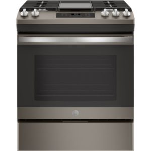 GE 30 Slide-In Front Control Gas Range|JGSS66EELES