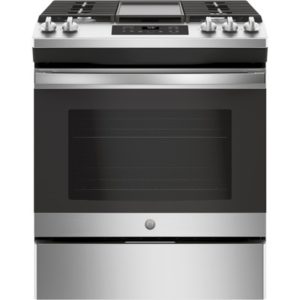 GE 30 Slide-In Front Control Gas Range|JGSS66SELSS