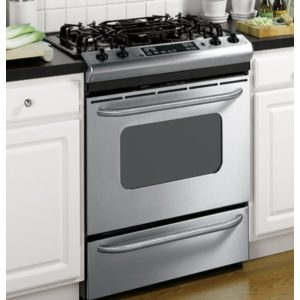 GE 30 Slide-In Gas Range with Self-Cleaning Oven|JGSP28SEKSS