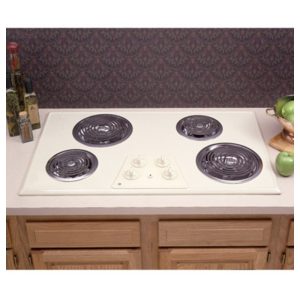 GE 36 Built-In Electric Cooktop with Calrod Heating Elements|JP626AVAA