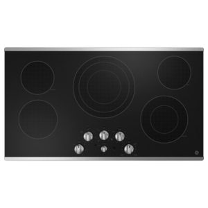 GE 36 Built-In Knob Control Electric Cooktop|JEP5036STSS