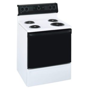 GE 5.0 Cu. Ft. Free-Standing QuickClean Electric Range|JBS03BCAD