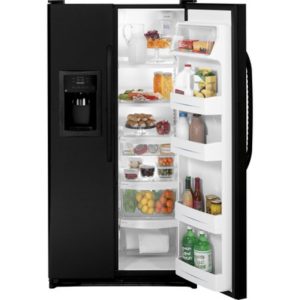 GE ENERGY STAR 21.9 Cu. Ft. Side-By-Side Refrigerator with Dispenser|GSH22JFZBB
