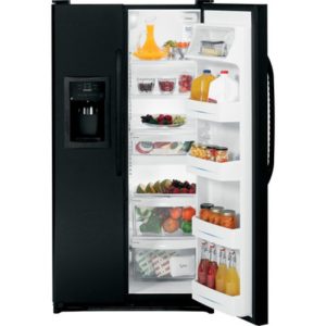 GE ENERGY STAR 22.1 Cu. Ft. Side-By-Side Refrigerator with Dispenser|GSH22JFXBB
