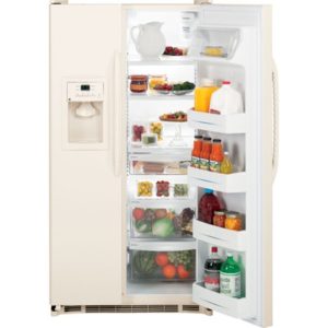 GE ENERGY STAR 22.1 Cu. Ft. Side-By-Side Refrigerator with Dispenser|GSH22JFXCC
