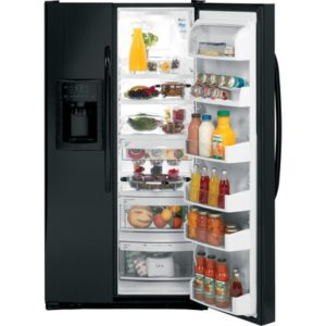 GE ENERGY STAR 23.1 Cu. Ft. Side-By-Side Refrigerator with Dispenser|GSHF3KGXBB