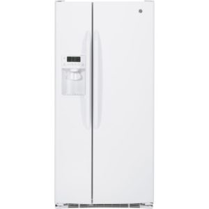 GE ENERGY STAR 23.1 Cu. Ft. Side-By-Side Refrigerator with Dispenser|GSHF3KGZWW