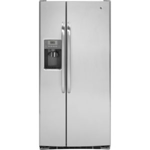 GE ENERGY STAR 23.1 Cu. Ft. Side-By-Side Refrigerator with Dispenser|GSHS3KGZSS