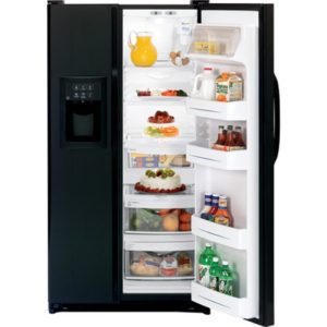 GE ENERGY STAR 23.1 Cu. Ft. Side-By-Side Refrigerator with Dispenser|GSS23KGSBB