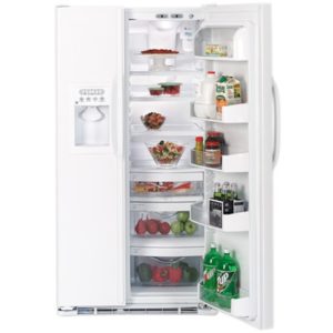 GE ENERGY STAR 25.4 Cu. Ft. Side-by-Side Refrigerator|GSS25TGPWW