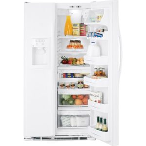 GE ENERGY STAR 25.4 Cu. Ft. Side-By-Side Refrigerator with Dispenser|GSS25WGSWW
