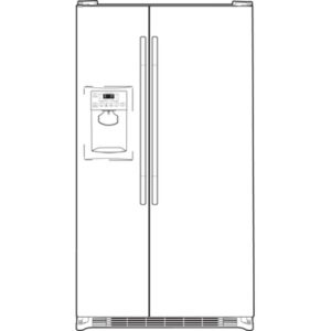 GE ENERGY STAR 25.9 Cu. Ft. Side-By-Side Refrigerator with Dispenser|GSHF6KGZWW