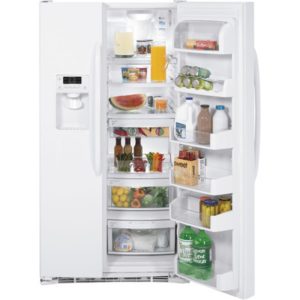 GE ENERGY STAR 25.9 Cu. Ft. Side-By-Side Refrigerator with Dispenser|GSHF6LGZWW