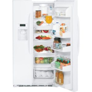 GE ENERGY STAR 25.9 Cu. Ft. Side-By-Side Refrigerator with Dispenser|GSHF6NGBWW
