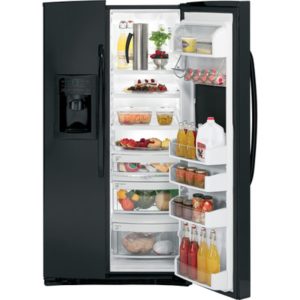 GE ENERGY STAR 25.9 Cu. Ft. Side-By-Side Refrigerator with Dispenser|GSHF6PHXBB