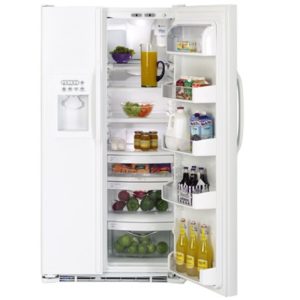 GE ENERGY STAR 26.7 Cu. Ft. Side-by-Side Refrigerator|GSS27RGPWW