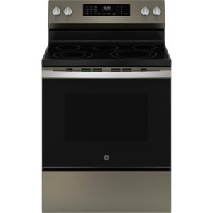 GE ENERGY STAR 30 Free-Standing Electric Convection Range with No Preheat Air Fry and EasyWash Oven Tray|GRF600AVES