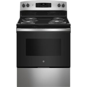 GE ENERGY STAR 30 Free-Standing Self-Clean Electric Range|JB256RTSS