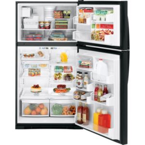 GE Profile 21.7 Cu. Ft. Top-Freezer Refrigerator with Internal Dispenser|PTS22LHSBB