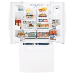 GE Profile 22.2 Cu. Ft. French-Door Refrigerator with Internal Water Dispenser|PFS22MIWWW