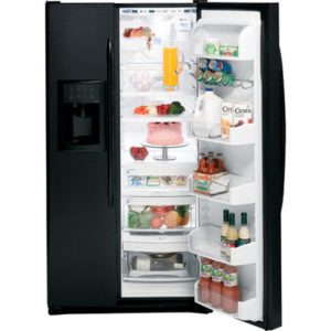 GE Profile 23.1 Cu. Ft. Side-by-Side Refrigerator with Dispenser|PSS23MGTBB