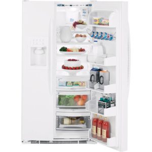 GE Profile 23.1 Cu. Ft. Side-by-Side Refrigerator with Dispenser|PSS23MGTWW