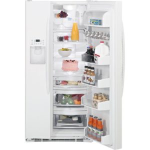 GE Profile 25.6 Cu. Ft. Side-by-Side Refrigerator|PSF26MGWWW