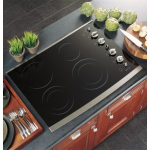 GE Profile 30 Built-In CleanDesign Electric Cooktop|JP940SKSS