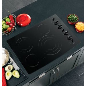 GE Profile 30 Built-In CleanDesign Electric Cooktop|PP942BMBB