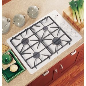 GE Profile 30 Built-In Gas Cooktop|JGP945WEKWW