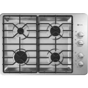 GE Profile 30 Built-In Gas Cooktop with Dishwasher-Safe Grates|PGP6030STSS