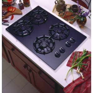 GE Profile 30 Built-In Gas Cooktop with Sealed Cooktop Burners and Right-Side Controls|JGP336BEVBB