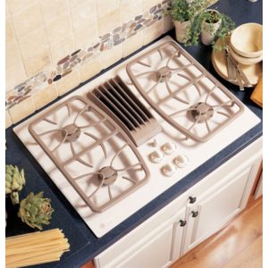 GE Profile 30 Built-In Gas Downdraft Cooktop|JGP989KKCC