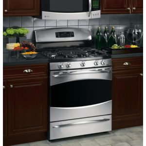 GE Profile 30 Free-Standing Dual-Fuel Range|P2B912SEMSS