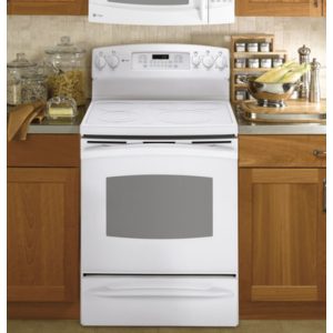 GE Profile 30 Free-Standing Electric Range with Warming Drawer|PB900TPWW