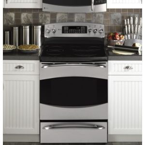 GE Profile 30 Free-Standing Electric Range with Warming Drawer|PB910SPSS