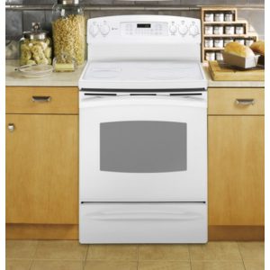 GE Profile 30 Free-Standing Electric Range with Warming Drawer|PB910TPWW
