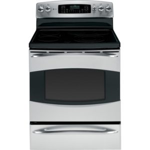 GE Profile 30 Free-Standing Electric Range with Warming Drawer|PB915STSS