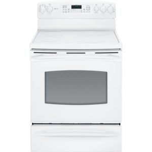 GE Profile 30 Free-Standing Electric Range with Warming Drawer|PB915TTWW