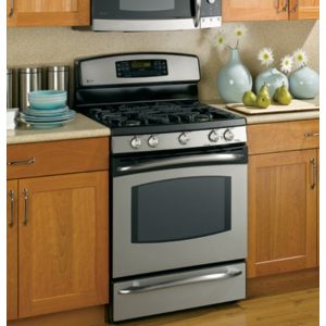 GE Profile 30 Free-Standing Self Clean Convection Gas Range with Warming Drawer|JGB916SELSS