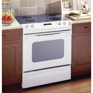 GE Profile 30 Slide-In CleanDesign Electric Range|JSP46WDWW