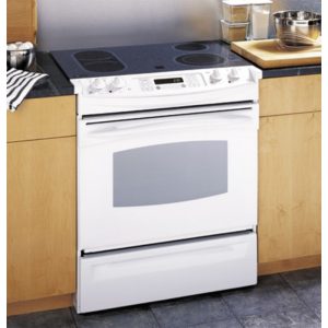 GE Profile 30 Slide-In Electric Range|JSP57WFWW