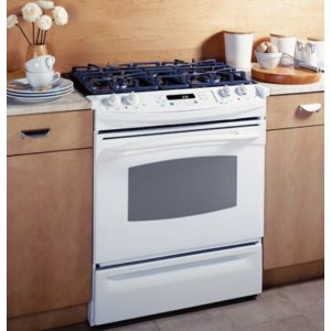 GE Profile 30 Slide-In  Gas Range|JGSP48WHWW